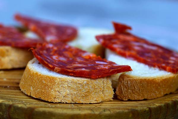 tranches de chorizo