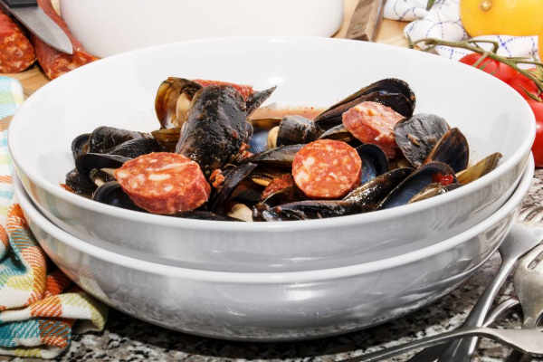 chorizo ​​mussels recipe