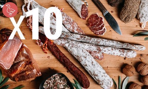 Box of 10 surprise sausages - 100% pork-free | Charcuterie: Sausages & Hams